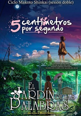 5 CMS POR SEGUNDO + EL JARDIN DE LAS PALABRAS